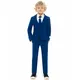 Marinblå Mr. Bleu-maskeraddräkt barn Opposuits™, Storlek: 2-4 år (92-98 cm)