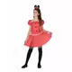 Röd prickig musmaskeraddräkt flicka, Storlek: 3-4 år (98-115 cm)