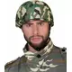 Militärhjälm med kamouflageprint vuxen