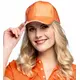 Orange holografisk keps vuxen