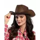 Brun cowboyhatt vuxen