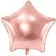 Metallisk roséguldfärgad stjärnballong i aluminium 48 cm