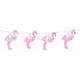 Ljusslinga med rosa flamingor 140 cm