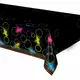 Plastduk Glow Party svart 137 x 259 cm