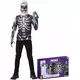 Klassiskt Skull Trooper Fortnite™-set tonåring, Storlek: 9-10 år (134 till 140 cm)