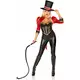 Sexig Madame Loyal-maskeraddräkt med jumpsuit dam, Storlek: Large