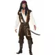 Brun piratmaskeraddräkt herr, Storlek: Medium
