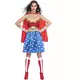 Klassisk Wonder Woman™-maskeraddräkt dam, Storlek: Small