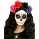 40 rosa och röda strass vuxen Dia de los muertos