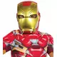 Halvmask i plast Iron Man™ barn