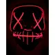 Lysande röd LED-mask vuxen