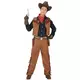 Maskeraddräktsset cowboy från vilda västern pojke, Storlek: 5-7 år (128 cm)