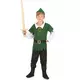 Svart och grön skogspojkemaskeraddräkt, Storlek: 10-12 år (130-140 cm)