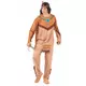 Beige och brun indianmaskeraddräkt herr, Storlek: XX-Large