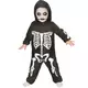 Komplett skelettmaskeraddräkt pojke, Storlek: 3-4 år (92-104 cm)