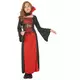 Lång vampyrmaskeraddräkt flicka Halloween, Storlek: 10-12 år (130-140 cm)