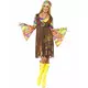 Hippiemaskeraddräkt med blommor från 70-talet dam, Storlek: Medium