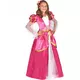 Rosa medeltida prinsessmaskeraddräkt flicka, Storlek: 7-9 år (120-130 cm)