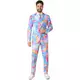 Mr. Tie-Dye-maskeraddräkt vuxen Opposuits™, Storlek: X-Large (EU 56-58)