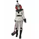 Lyxig kuslig clownmaskeraddräkt för vuxen, Storlek: X-Large