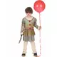 Grå skrämmande clownmaskeraddräkt pojke, Storlek: 7-9 år (120-130 cm)