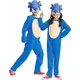 Enkel maskeraddräkt Sonic™ barn, Storlek: 5-6 år (109 - 126 cm)