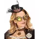 Hatt med svart slöja vuxen Steampunk, image 2