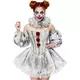 Lyxig sexig maskeraddräkt skrämmande clown dam, Storlek: Medium (38)