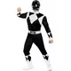 Svart Power Ranger™ maskeraddräkt vuxen, Storlek: Large