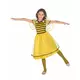 Bimaskeraddräkt med tutu och vingar flickor, Storlek: 10-12 år (130-140 cm), image 2