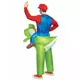 Uppblåsbar Mario på Yoshi-maskeraddräkt Nintendo® vuxen, image 2