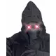 Heltäckande mask med huva, osynligt ansikte och lysande röda ögon vuxen, image 2