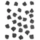 100 svarta tygrosblad 5 cm, image 2