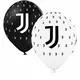 12 svarta och vita latexballonger Juventus™ 30 cm, image 2