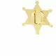 Sheriffstjärna i guld för vuxen, image 2