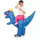 Uppblåsbar maskeraddräkt ridande på dinosaurie vuxen, image 2