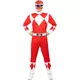 Power Ranger™ röd maskeraddräkt vuxen, Storlek: Large, image 2