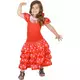 Röd flamencodansös-maskeraddräkt med vita prickar flicka, Storlek: 3-4 år (92-104 cm), image 2