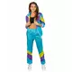 Blå joggingmaskeraddräkt 80-tal vuxen, Storlek: Large, image 2