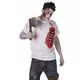 Zombie-maskeraddräkt med revben i latex herr, Storlek: Medium, image 2
