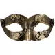 Steampunkmask med gyllene kugghjul dam, image 2