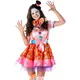 Färgglad prickig clownmaskeraddräkt för dam, Storlek: Large, image 2