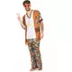 Hippiemaskeraddräkt med runda mönster herr, Storlek: X-Large, image 2