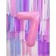Pastellrosa jätteballong siffra 86 cm, Storlek: 7, image 2