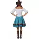 Blårutig cowgirl-maskeraddräkt för dam, Storlek: X-Small, image 2