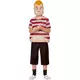 Pugsley Familjen Addams™-maskeraddräkt för barn, Storlek: 7-9 år (130/143 cm), image 2