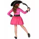 Rosa och guldfärgad piratmaskeraddräkt för flickor, Storlek: 7-9 år (120-130 cm), image 3
