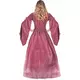 Rosa och vit medeltida prinsess-maskeraddräkt dam, Storlek: Medium, image 2