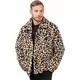 Leopardmönstrad fuskpälsrock för vuxen, Storlek: Medium, image 2