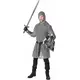Lyxig maskeraddräkt med ringbrynja riddare vuxen, Storlek: Small/Medium, image 3